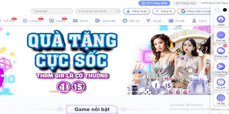 Bet thủ truy cập trang chủ S6666 để thực hiện đăng nhập 